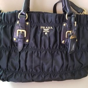 Prada tote and crossbody nylon bag